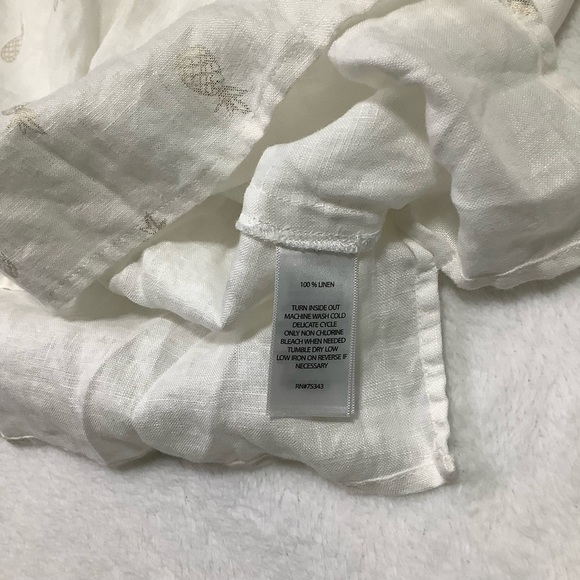 St. Tropez Linen Sleeveless Top Sz Medium - Picture 6 of 7